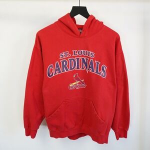 Stitches St. Louis Cardinals Hoodie Mens Large Red MLB Pullover Sweatshirt